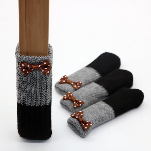 4 Pcs Furniture Leg Protectors Table Leg Socks Noise Reducing Chair Leg Covers Chair Foot Protectors for Hardwood Floors,Suitable for chair legs with a circumference of 7-18cm