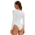 thumbnail image 2 of Unique Bargains Bodysuit Slim Fit Brief Leotard 2XL White, 2 of 6