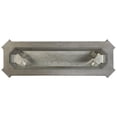 thumbnail image 4 of Acme Northville Sofa Table Antique Silver & Clear Glass, 4 of 4