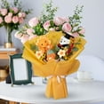 thumbnail image 3 of Ramo de flores de ganchillo Ramo de girasoles de ganchillo Girasol falso de punto Amarillo, 3 of 6