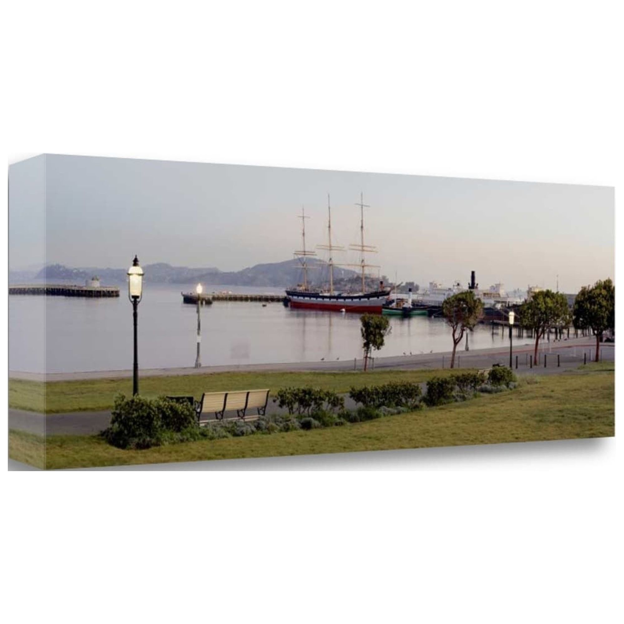 Tangletown Fine Art Aquatic Park Pano - 125 by Alan Blaustein Poster ...