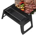 thumbnail image 4 of Gril BBQ, Petit Gril de Table Pliable et Rabattable avec Pied et Poignée pour Cour Arrière pour Extérieur pour Camping, 4 of 8