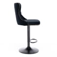thumbnail image 5 of Dining Chairs A&A Furniture,Swivel Velvet Barstools Adjusatble Seat Height from 25-33 Inch,17.7 inch base, Modern Upholstered Bar Stools with Backs Comfortable Tufted for Home Pub and Kitchen Island,, 5 of 16