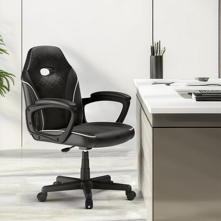 ACGAM - Slim Ergonomic Gaming Chair - Black