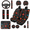Ladybug, variant on HUIACONG Automotive Interior Accessories, with Key Pendant Seat Protectors Auto Hand Rest Pad, 14 Pcs Skull and Floral Design Car Interior Accessory