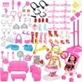 thumbnail image 2 of Accessoires Barbie 118 Jouets Pack Matériel DIY Ensemble de Poupées, 2 of 4