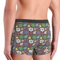 thumbnail image 4 of Men's Boxer Briefs, Love Daisies Flowers Soft Comfy Mens Underwear Boxer Briefs Breathable With Widen Waist, 4 of 7