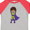 thumbnail image 4 of Inktastic African American Girl, Superhero Girl, Purple Cape Girls Toddler T-Shirt, 4 of 5
