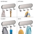 thumbnail image 5 of iDesign Self-Adhesive Stainless Steel Key Rack with 4 Hooks for Entryway, Hallway, and Garage, 5 of 8