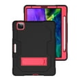 thumbnail image 1 of ELEHOLD Rugged Hybrid Case for iPad Pro 12.9 2022/2021/2020/2018 Three-Layer Full Protection Hidden Kickstand Pencil Holder Shockproof Durable Case for iPad Pro 12.9 inch,Black+Red, 1 of 7