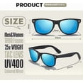 thumbnail image 3 of Polarised-Sunglasses-UV400-Protection Rectangular Sunglasses Retro Black Sun Glasses Unisex Classic Ultralight Shades 1pcs, 3 of 4
