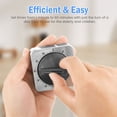 thumbnail image 3 of Austok Digital Kitchen Timer 60 Minutes Magnetic Timer Mechanical Desk Timer No Batteries Required Magnetic Digital Timer Stainless Steel Kitchen Timer for Cooking Fitness Study, 3 of 7