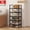 5 Layers 17.71inch, variant on Single Unit Multi-Level Shoe Storage Rack - Durable Black Organizer with a Minimalist Design Suitable for Entryways, Bedrooms, And Hallways - Space-Efficient, Versatile, And Easy to Put Together
