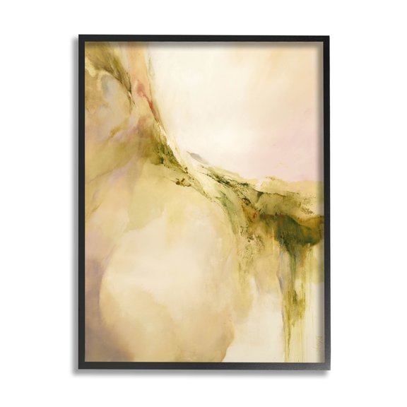 Soft Abstract Neutral Composition Abstract Graphic Art Black Framed Art Print Wall Art