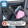 thumbnail image 6 of Pizza Pack® Reusable BPA-Free Silicone Storage Container with 5 Microwavable Trays, Pink, 6 of 7