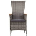 thumbnail image 5 of vidaXL 7 Piece Garden Dining Set Grey, 5 of 5