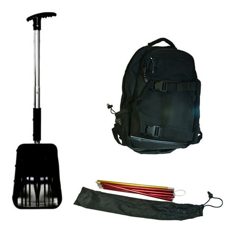SPI Off-Trail Snowmobile Kit - Back Pack - Avalanche Probe - Shovel - Saw