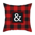 thumbnail image 2 of ¡Compra y Aprovecha las Mejores Ofertas!, Fundas de almohada navideñas Fundas de cojín con estampado de piel de melocotón Fundas de almohada con estampado de cuadros Akmoler, 2 of 3