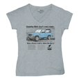thumbnail image 5 of Ford Bronco Country Girls Don't Need Roads Women's V-Neck T-shirt Vintage Truck Fan 4x4 Off Road Adventure Classic Car Tee, 5 of 7
