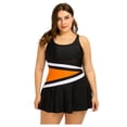 thumbnail image 1 of Two Piece Women‘s Plus Size Tankini Swimsuits Blouson Swim Tank Top With Shorts Modest Bathing Suits, 1 of 9