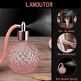 thumbnail image 6 of Vintage Perfume Spray Bottle Refillable Perfume Glass Atomizer Empty Crystal Bottle with Long Tassel (Pink), 6 of 9