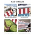 thumbnail image 7 of 4th of July RV Awning Sun Shade Screen 9'X7' American Flag Mesh Sunscreen Stars Red White and Blue Awning Shade Screen with Zipper UV Blocker Completed Kits Outdoor Canopy for RV Motorhome Camper, 7 of 7