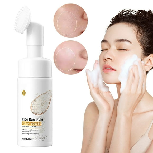 Mother'S Day Liquor Cleansing Mousse - Easterfoaming Facial Cleanser Daily Rice Wash for Sensitive Skin Hydrating Facial Cleanser for Dry Skin Refreshing Moisturizing Makeup Remover 120Ml, Facial