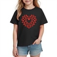 thumbnail image 3 of Piuwrlz Short Shirts Sleeve Kids Girls Graphic T-Shirts Cotton Pullover Black Size 7 Years, 3 of 10