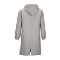 thumbnail image 4 of Floleo Women's Trench Coat Knee Length Spring Fall Thin Jacket Womens Lapel Casual Fashion Slim Overcoat Outerwear, 4 of 5
