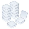 thumbnail image 1 of Uxcell 72Pcs Contenedores de Almacenamiento Pequeños Transparentes de Plástico con Tapas, Cajas Cuadradas Antioxidantes (1.8x1.77x0.79In), 1 of 6