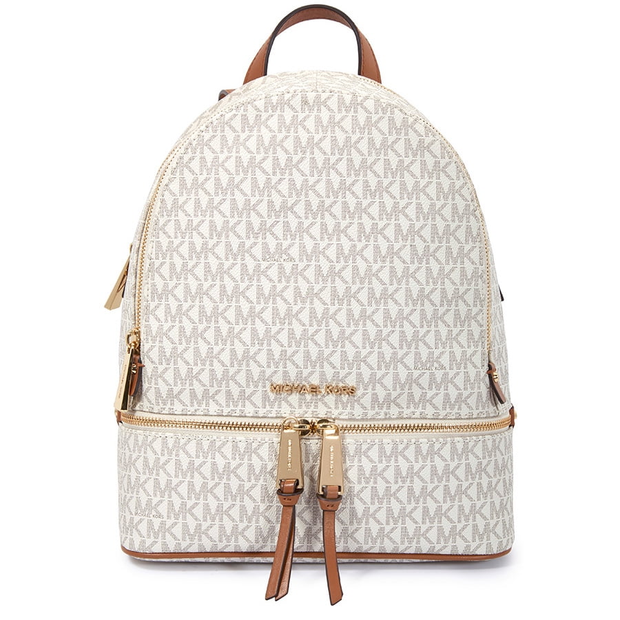 Michael Kors Rhea Medium Print Backpack - Vanilla