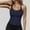 Navy, variant on Women's 2025 Ribbed Camisole Tank Top - Slim Fit Scoop Neck with Adjustable Spaghetti Strap for Summer Layering