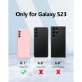 thumbnail image 6 of 3 in 1 for Samsung Galaxy S23 Case, with 2 Pack Screen Protector, with Full Camera Cover Protection，Liquid Silicone Slim Shockproof Protective Phone Case for Samsung S23 5G 6.1 (Pink)…, 6 of 12