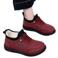 thumbnail image 4 of Willtoo Women Winter Faux Fur Lined Trainers Warm Sneakers Walking Ankle Boots Low Top Thermal Snow Shoes Outdoor Sports Running Shoes, 4 of 5