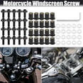thumbnail image 2 of Unique Bargains 20pcs M5 5mm Motorcycle Windscreen Screws Fairing Windscreen Screws Bolt Windshield Mounting Nuts Red, 2 of 7