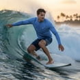 thumbnail image 6 of Xidunhg Men's Rash Guard Long Sleeve Shirt UPF 50 Sun Protection Quick Dry Moisture Wicking Lightweight for Swimming Surfing Outdoor Dark Blue M, 6 of 9