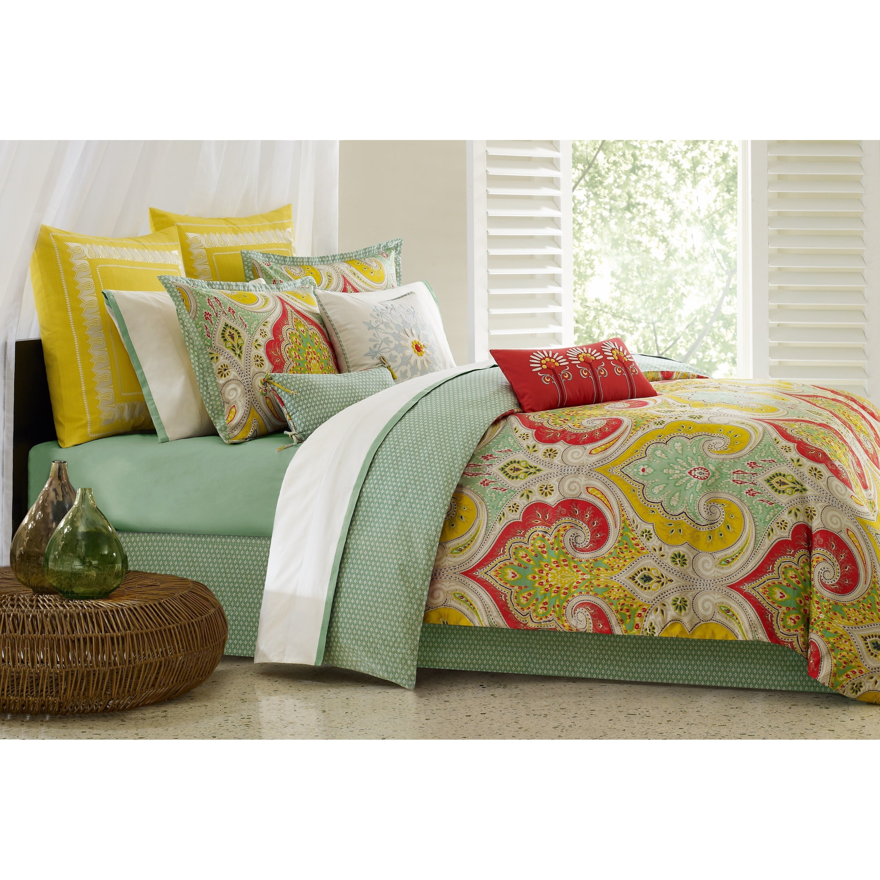 Echo Design Jaipur Comforter Set Cal King Multi Walmart Com
