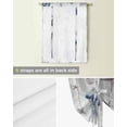 thumbnail image 5 of Vintage Coastal Tie Up Curtains for Kitchen Bathroom Bedroom Windows 45 Inch Length, Nautical Summer Beach Sea Turtle Starfish Balloon Drape Curtains Shade Rod Pocket Drapery Curtain Panel, 42"x54", 5 of 7