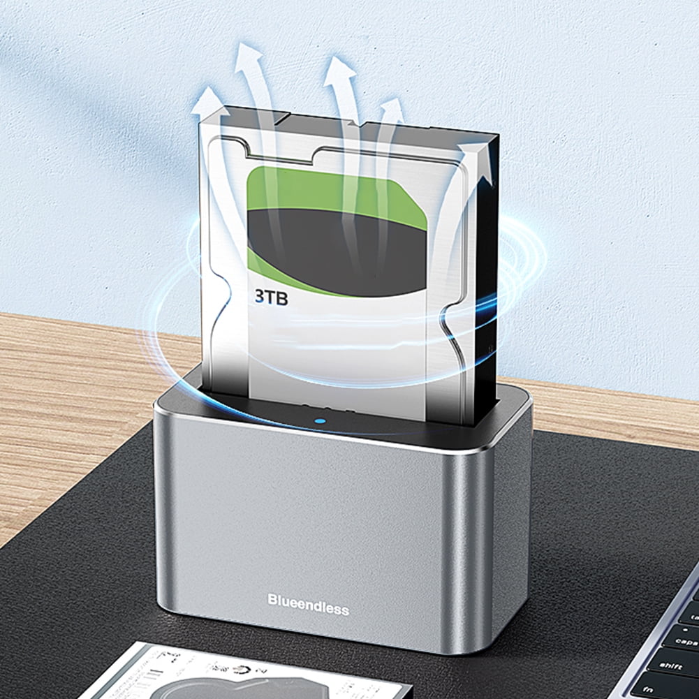Yibooy Hard Drive Dock SAS/SATA Hard Drive Enclosure for 2.5/3.5 Inch SATA/SAS HDD SSD