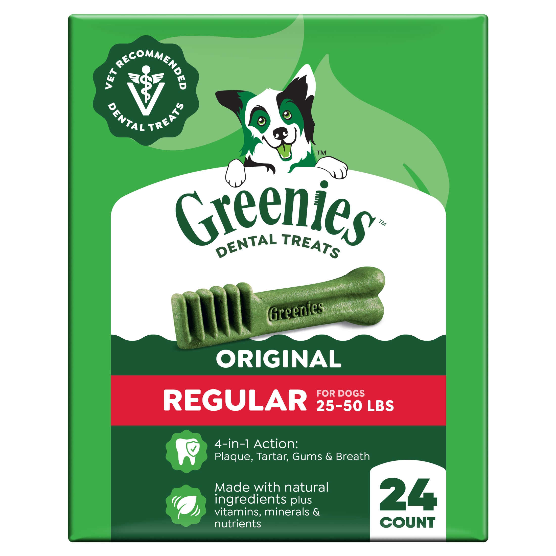 Greenies Original Flavor Regular Dental Dog Treats, 24 oz Pack photo 1