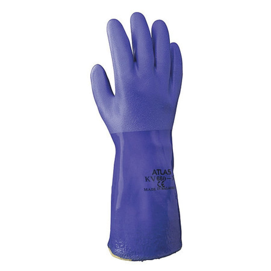 SHOWA KV660XL10 12" Chemical Resistant Gloves, PVC, XL, 1 PR Walmart