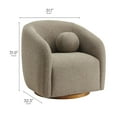 thumbnail image 4 of Armchair Chair, Brown, Fabric, Living Room Lounge Cafe Lobby Hospitality Restaurant, Modern Contemporary, HB37825, 4 of 10