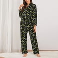 thumbnail image 2 of Naloa Tennis Rackets Pajamas for Women Set, Womens Pajama Sets, Lounge Sets for Women, 2pjs for Women-Small, 2 of 7
