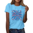 thumbnail image 5 of VerPetridure American Flag Shirt Women 4th of July Patriotic T Shirt Funny Stars Stripes Graphic Tee Independence Day T-Shirt Top, 5 of 7