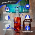 thumbnail image 3 of Nevlers 33 oz Ringed Swing Top Glass Bottles (Pack of 6) | Includes Funnel, Brush, Tags, Shrink Wrap and Marker, 3 of 9