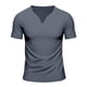 thumbnail image 5 of pstuiky camisetas de hombre, Camisa informal vintage con botones y cuello redondo y manga corta para hombre ropa de hombre l, 5 of 9