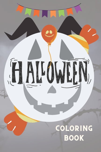 Halloween coloring book: Funny Halloween Color Book For toddlers - Halloween Gift with 110 large color pages (Paperback)