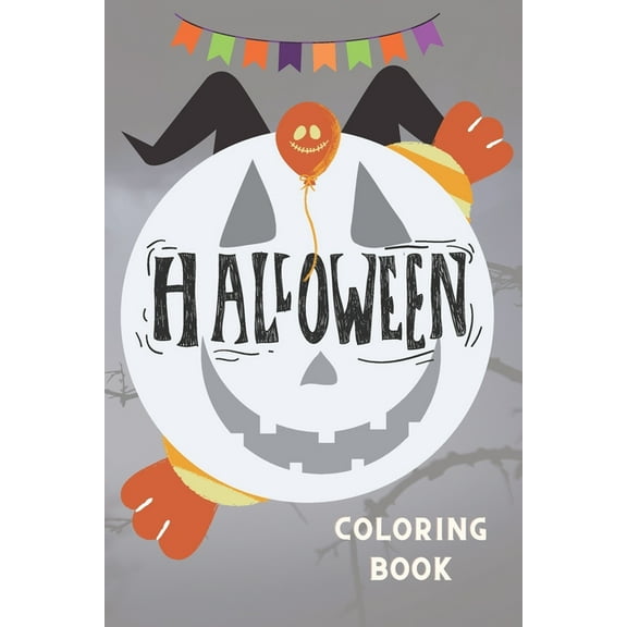Halloween coloring book: Funny Halloween Color Book For toddlers - Halloween Gift with 110 large color pages, (Paperback)