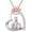 Cat and Women, variant on Cat Necklace for Women, 925 Sterling Silver Heart Shaped Paw Print Cat Pendant Necklace, 2 kitty Necklace Cats Lover Jewelry Pet Memorial Gift for Women Birthday Christmas