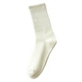 thumbnail image 3 of Under $10 Socks White Womens Socks Solid Color Socks Colorful Lightweight Cotton Pile Socks Athletic Socks, 3 of 3